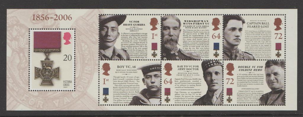 Engeland Blok-vel Victoria Cross (2006)., Verzenden, Postfris