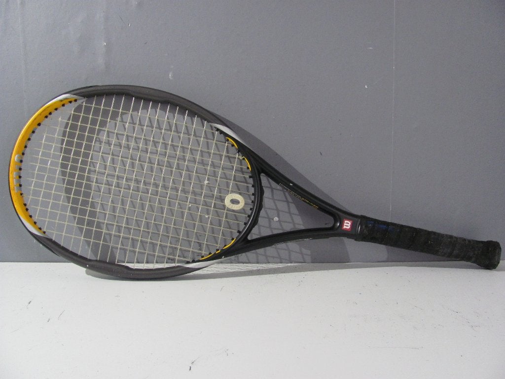 tennis racket van Wilson hyper hammer 6.3, Sport en Fitness, Tennis, L4, Ophalen of Verzenden, Zo goed als nieuw, Wilson