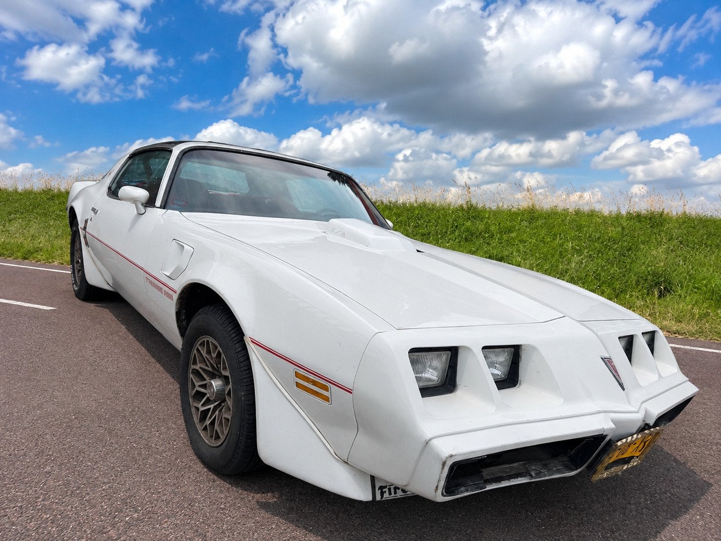 Pontiac Firebird TRANS AM 6.6 TA / TARGA / GEHEEL ORIGINEEL, Auto's, Automaat, Achterwielaandrijving, 8 cilinders, Wit