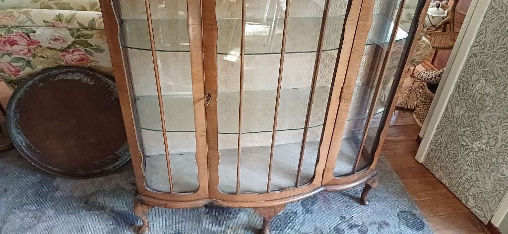Vitrinekast - antiek, Ophalen, 100 tot 150 cm, 100 tot 150 cm, 25 tot 50 cm