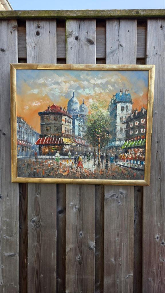 Prachtige schilderij olie verf 54.5 x64.5, Ophalen of Verzenden