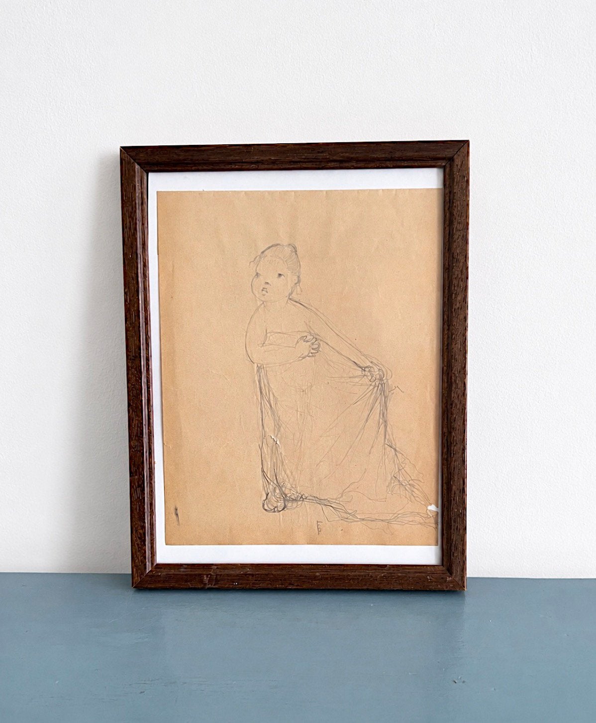 Originele potloodtekening – Gabrielle Ferrand, Ophalen of Verzenden, Tekening
