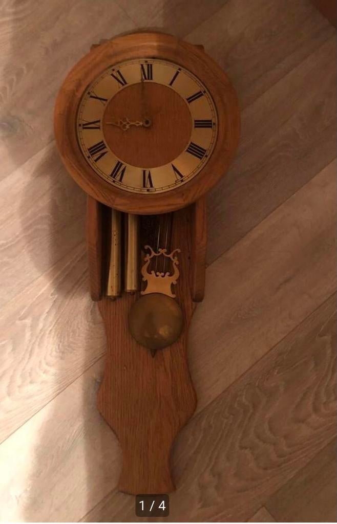 Wandklok, Huis en Inrichting, Woonaccessoires | Klokken, Ophalen, Gebruikt, Analoog, Wandklok