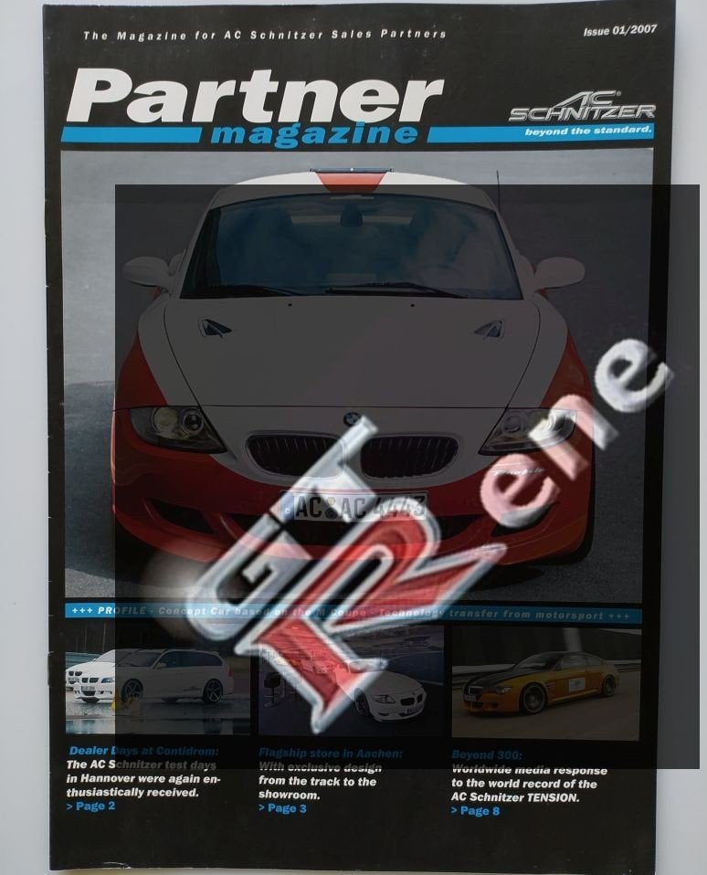 AC Schnitzer BMW Brochure 2007 M6 1 en 3 serie Z4 Mini, Ophalen of Verzenden, Zo goed als nieuw, BMW
