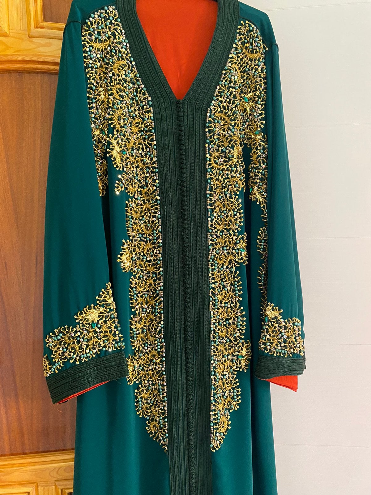 Mooi Marokkaanse jurk kaftan als nieuw, Kleding | Dames, Maat 38/40 (M), Overige typen, Blauw, Ophalen of Verzenden