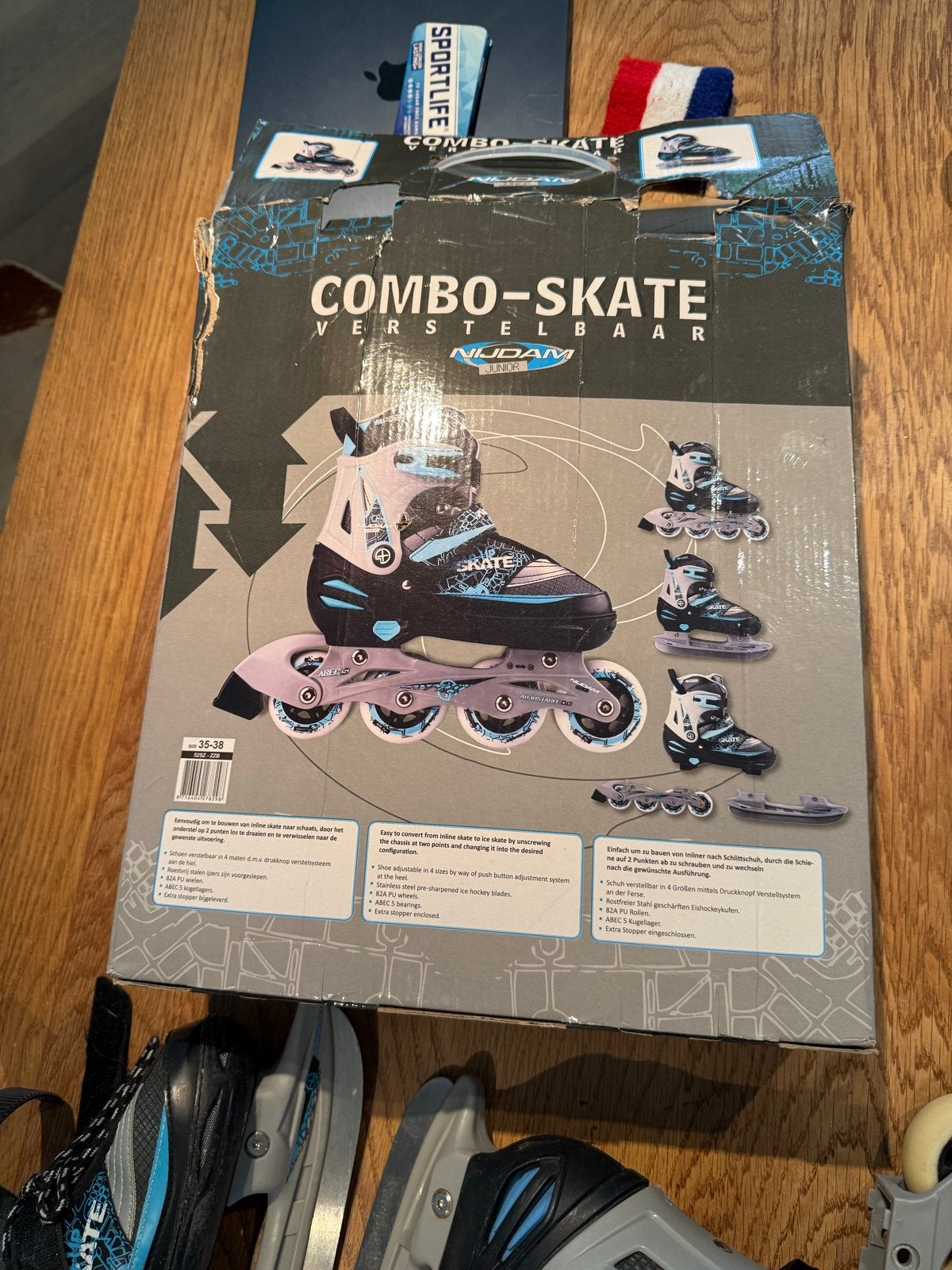 Nijdam verstelbare skates, skeelers, schaatsen (maat 35-38), Ophalen of Verzenden, Gebruikt, Overige typen, Nijdam