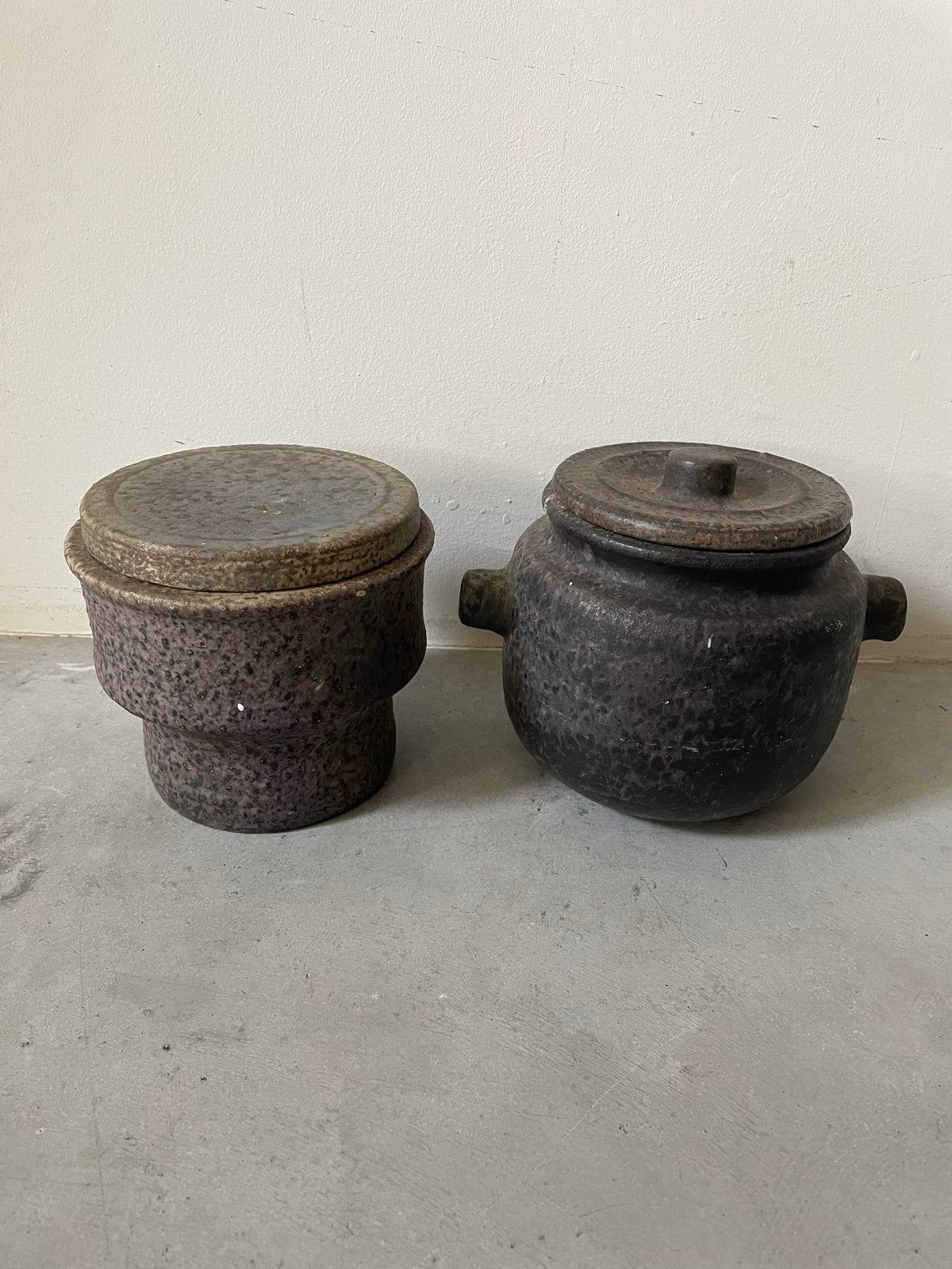 Vintage Mobach aardewerk potten - set van 2, Antiek en Kunst, Ophalen of Verzenden