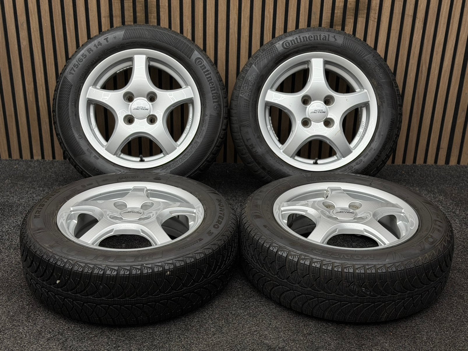 14 inch Inter Action 14 - Getz Rio Ignis Corolla 4x100 ET42, Ophalen, 14 inch, 175 mm, .