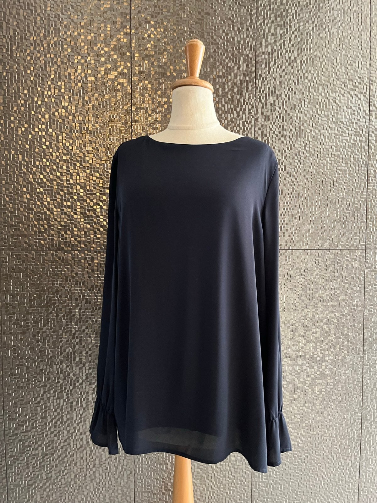 Luisa Cerano top donkerblauw maat 42, Kleding | Dames, Blauw, Maat 42/44 (L), Ophalen of Verzenden, Zo goed als nieuw