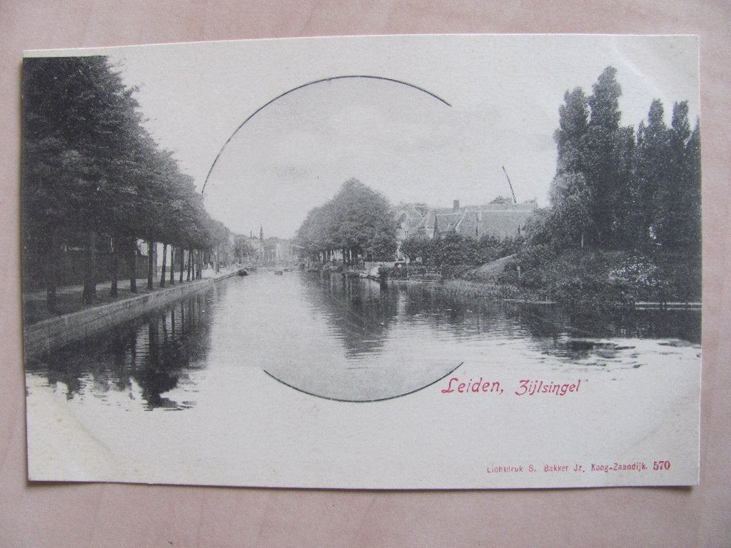 Leiden, Zijlsingel, vroege kaart, Ophalen of Verzenden, Voor 1920, Zuid-Holland