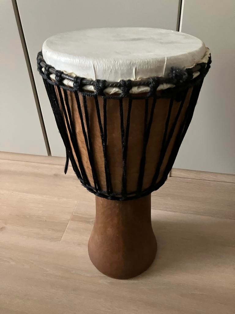 Djembe uit Burkina Faso met hoes, Ophalen, Gebruikt, Overige merken
