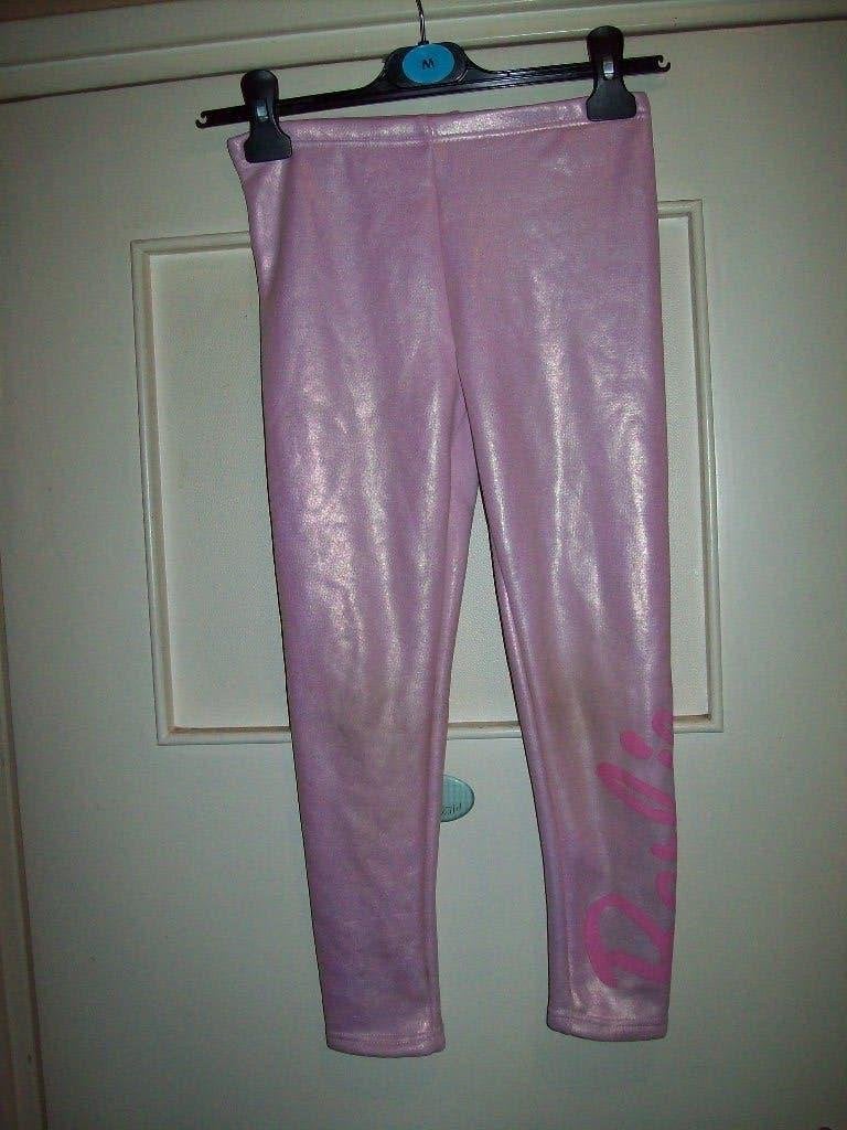 Barbie Glitter Legging roze  122 cm  lang, Overige typen, Meisje, Barbie, Ophalen of Verzenden