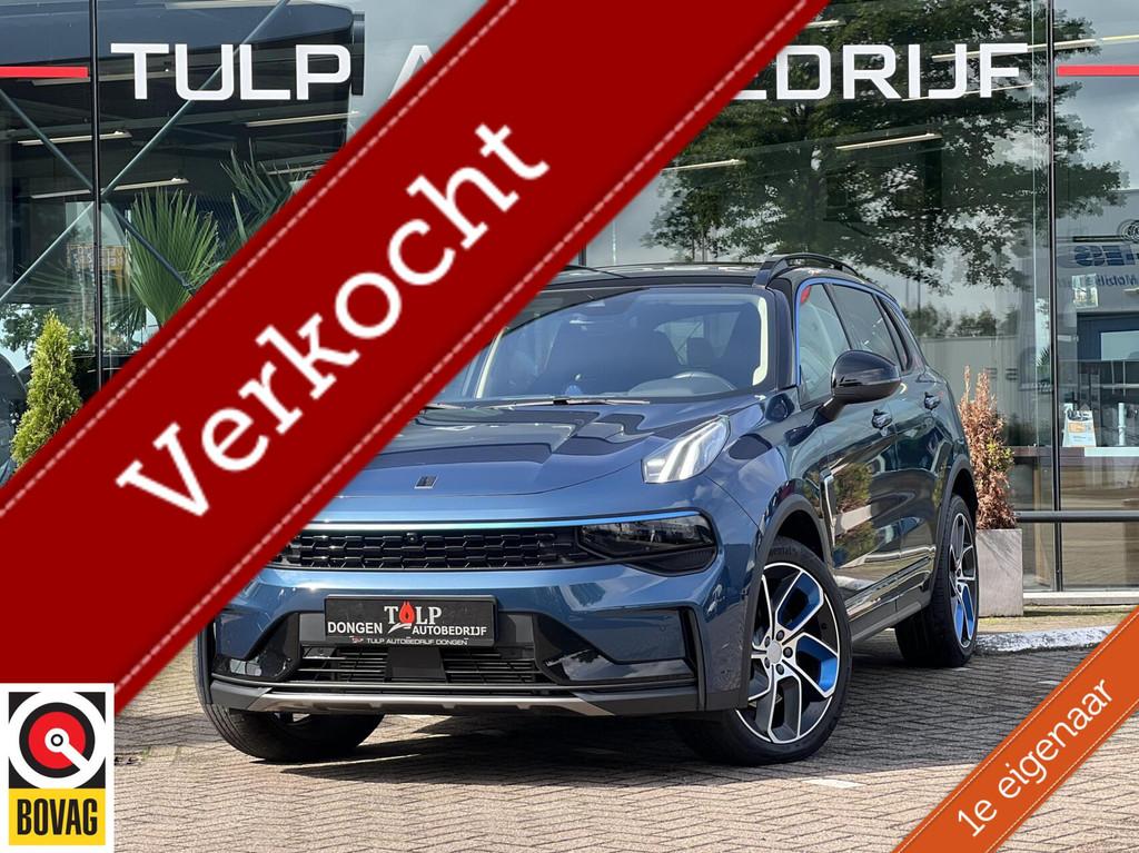 Lynk & Co 01 1.5 PHEV 7dcth 5d 132kw Dak Pano 360Cam LED, Stof, Blauw, Bedrijf, 1854 kg