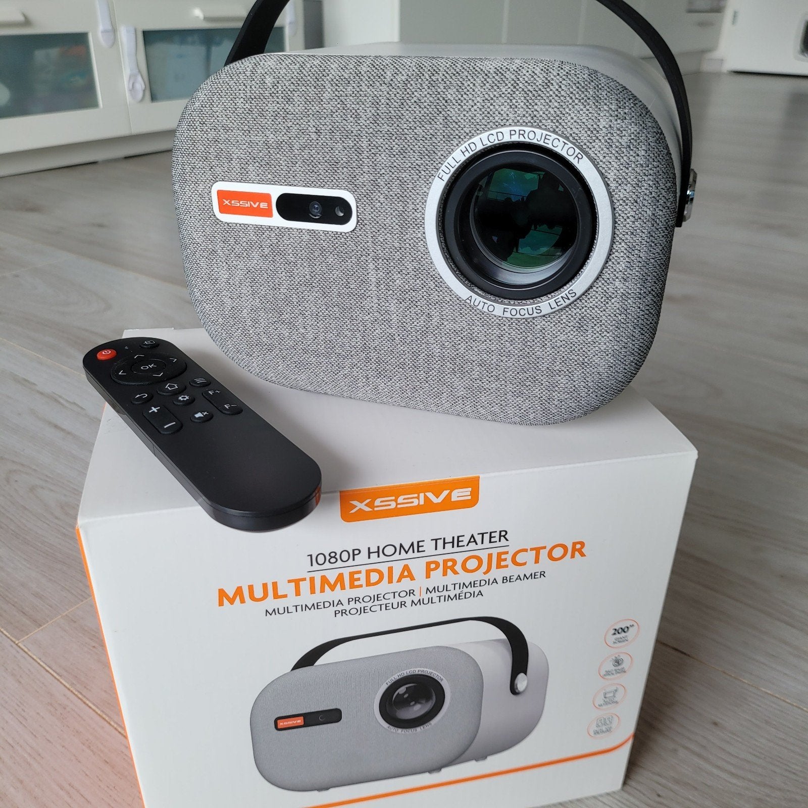 XSSIVE 1080P FHD LED Beamer met Autofocus Android (WK TIP!), Audio, Tv en Foto, Beamers, Nieuw, LED, Full HD (1080), Ophalen of Verzenden