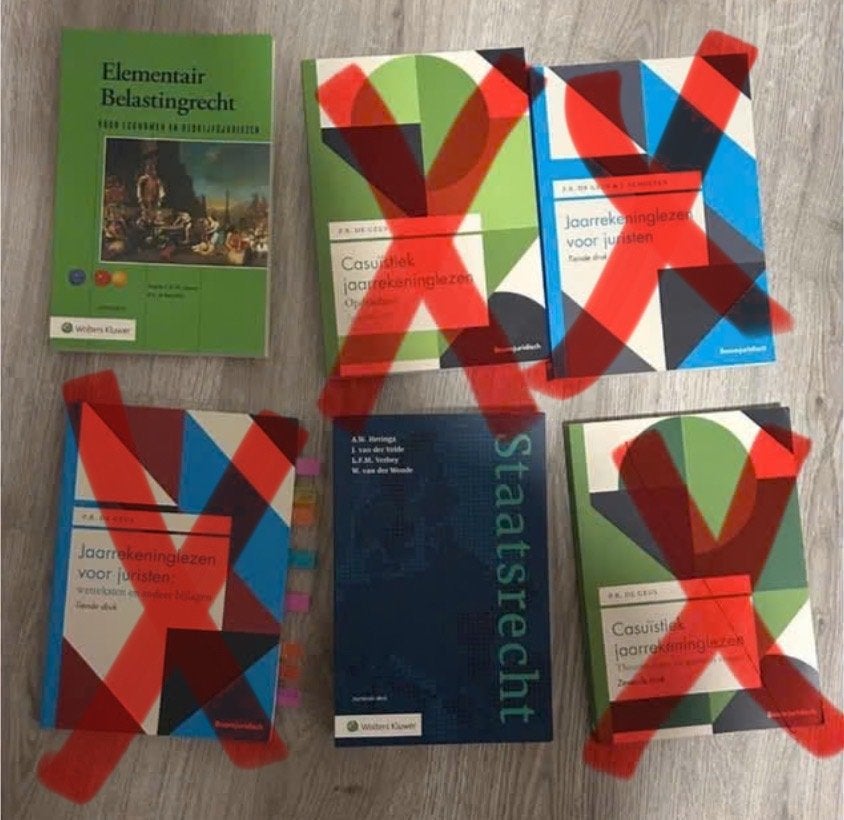 Rechtsgeleerdheid jaar 3, Fiscaal recht + Staatsrecht, UNI, Ophalen of Verzenden, Zo goed als nieuw, Overige niveaus, Diverse auteurs