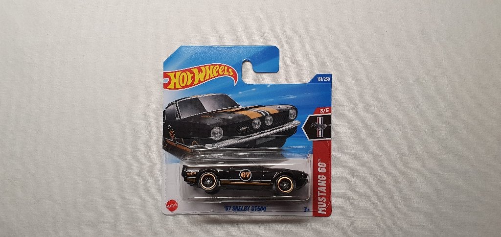 Hot Wheels 1967 Ford Mustang Shelby GT500 60th 3/5 black, Ophalen of Verzenden, Nieuw, Auto