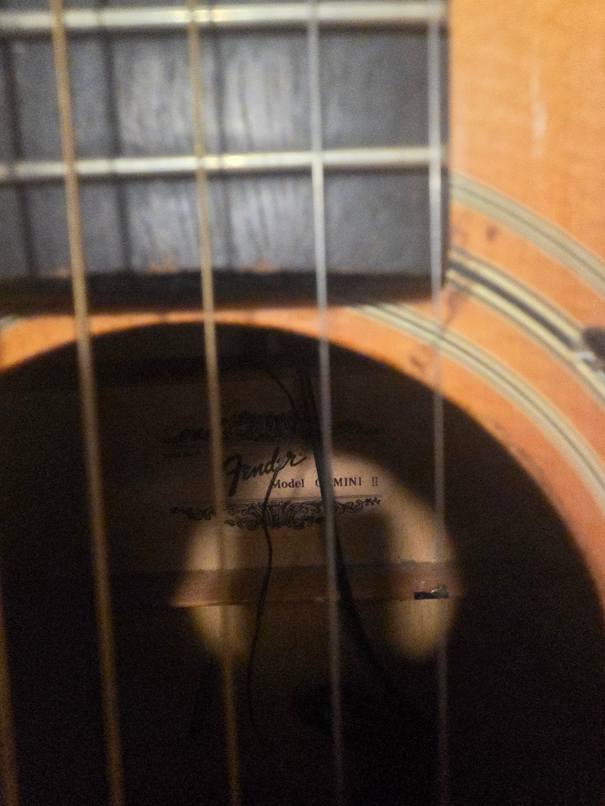 Fender Gemini II akoestische gitaar uit de jaren '80, Ophalen, Zo goed als nieuw, Met koffer