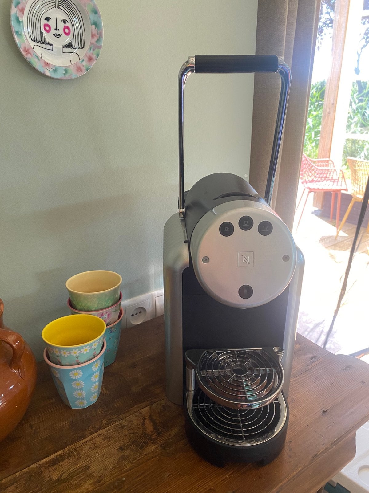 Nespresso Zenius koffiezetapparaat incl capsules, Ophalen, Zo goed als nieuw, Koffiemachine