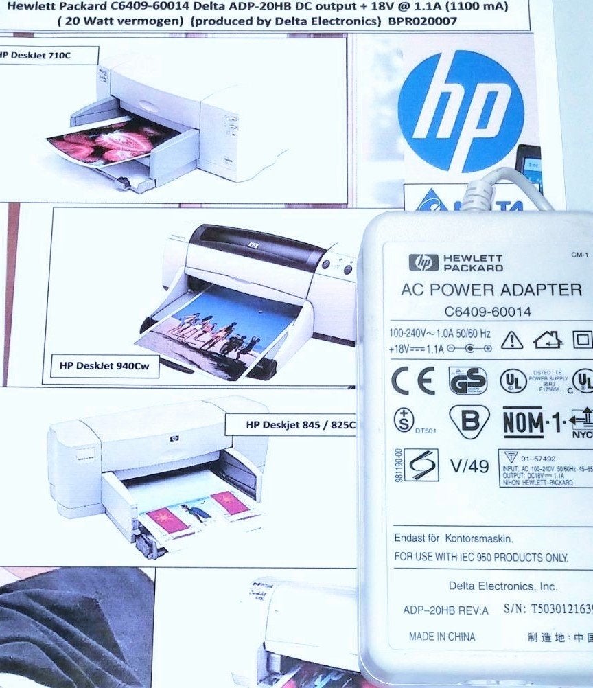 HP C6409-60014 18V 1.1A ADP-20HB Toshiba PA2417U Adapter, Ophalen of Verzenden, Zo goed als nieuw