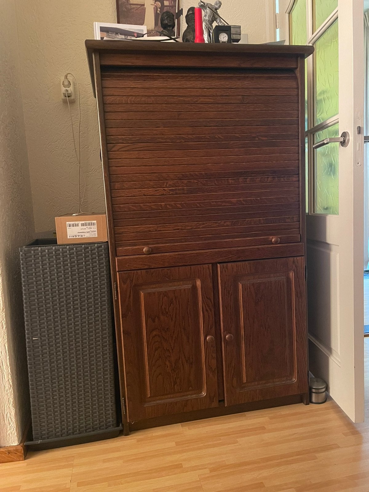 Eiken tv meubel kastje, salontafel, computermeubel,, Huis en Inrichting, Tafels | Eettafels, Ophalen, Gebruikt, 100 tot 150 cm