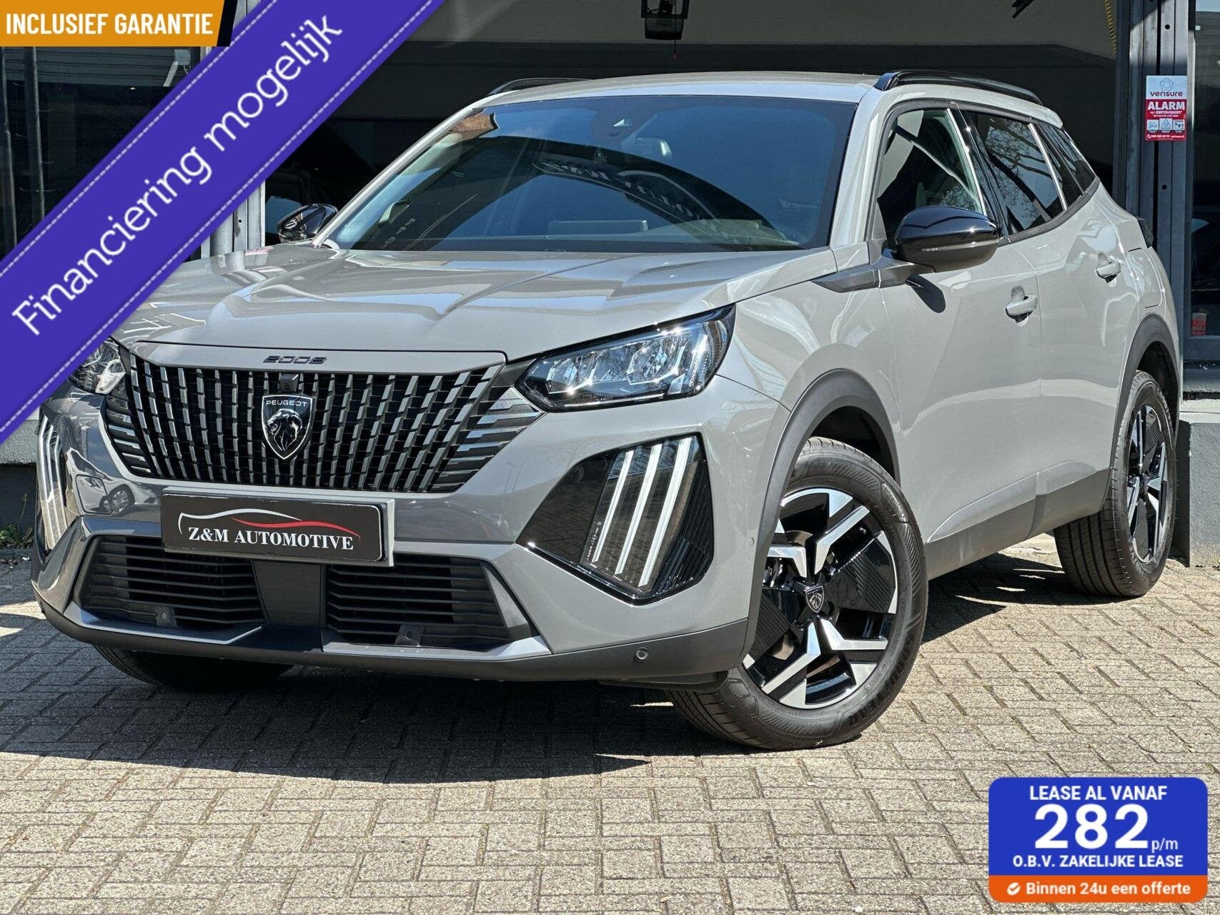 Peugeot 2008 1.2 PureTech 130 Allure Aut*Led*Car-Play*360, Dealer onderhouden, Gebruikt, 1199 cc, Leder en Stof