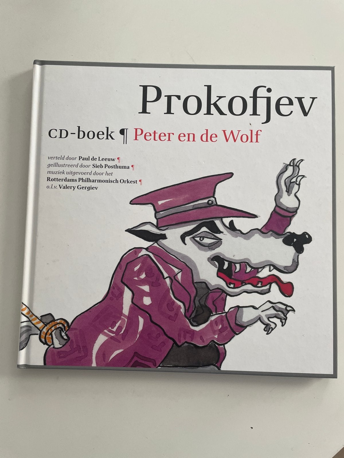 Prokofjev: Peter en de Wolf CD-boek - Paul de Leeuw, Ophalen of Verzenden, Album, 3 tot 5 jaar, Zo goed als nieuw