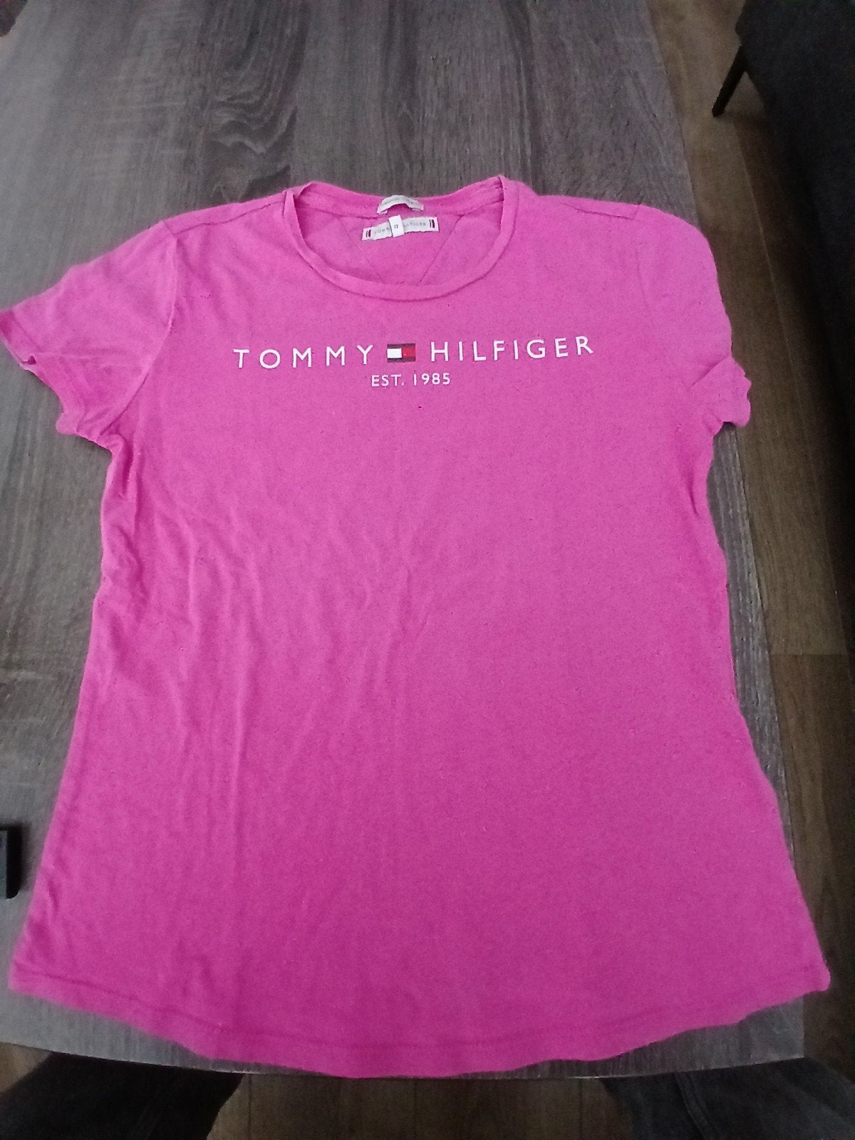 Tommy Hilfiger shirt, Ophalen of Verzenden, Zo goed als nieuw, Korte mouw, Roze