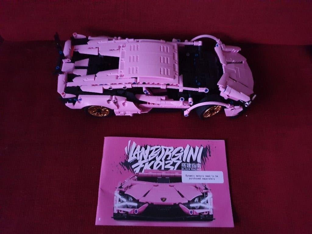 Bouwset roze racewagen lepin, Kinderen en Baby's, Speelgoed | Bouwstenen, Ophalen of Verzenden, Gebruikt