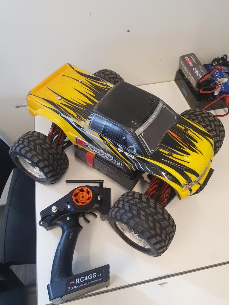 te koop hpi e savage, Auto offroad, Zo goed als nieuw, Schaal 1:10, Ophalen