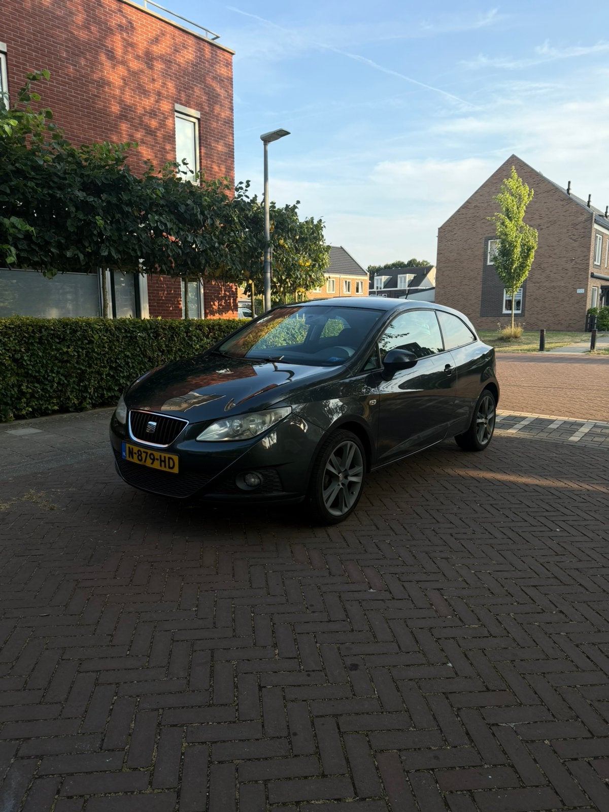 Seat ibiza 2009, Auto's, Voorwielaandrijving, Stof, 40 €/maand, Zwart