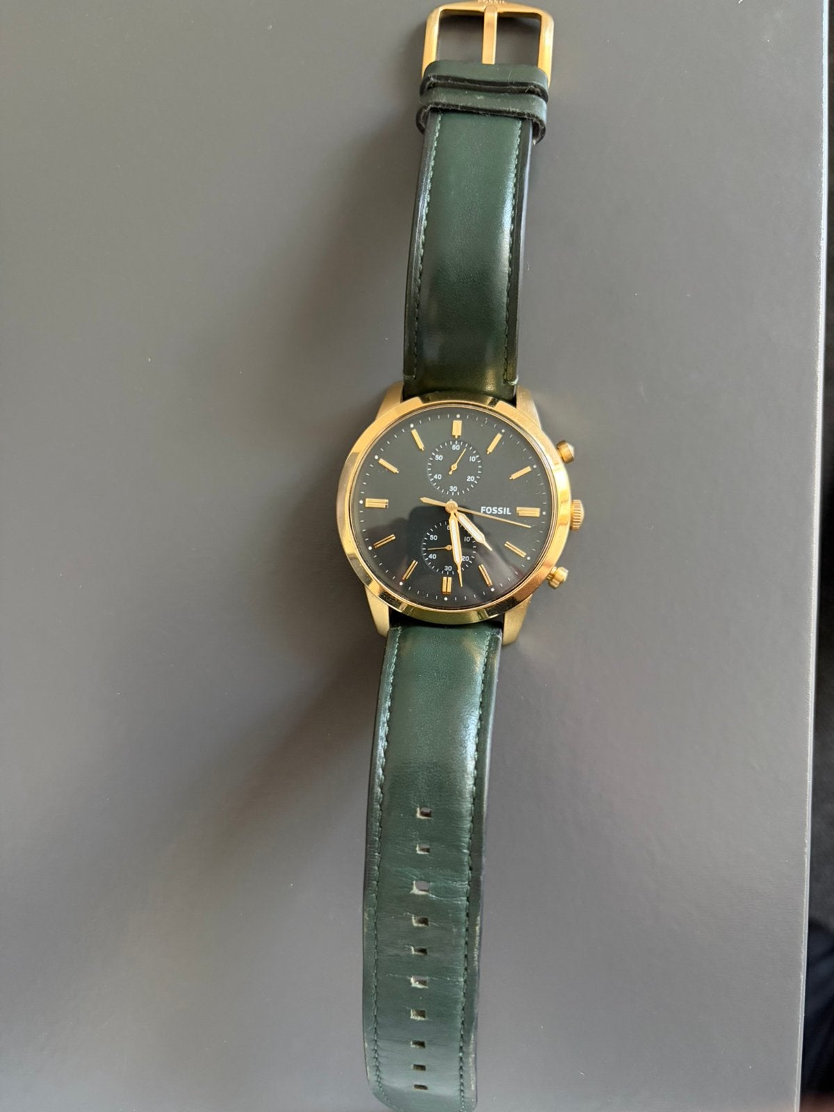 Fossil Townsman FS5599 Chronograaf Herenhorloge 44mm, Overige merken, Staal, Polshorloge, Ophalen of Verzenden
