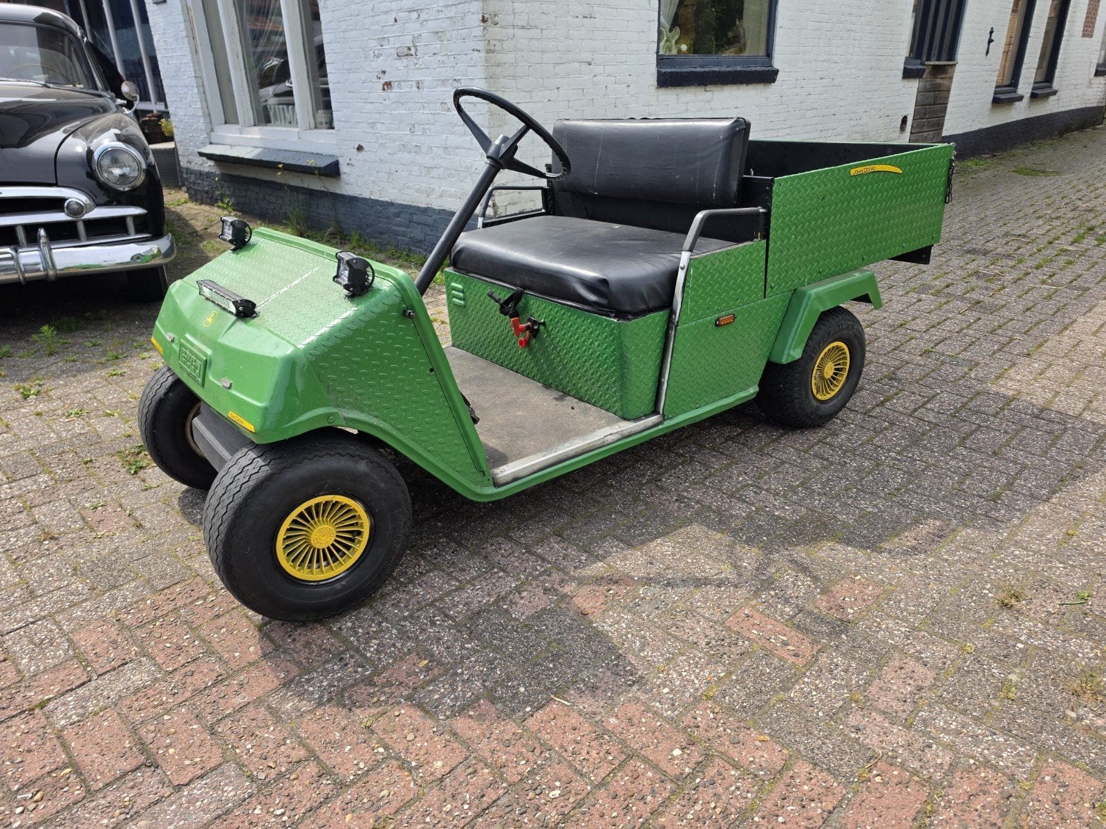 Leuke Ezgo clubcar in John Deere uitvoering, benzine motor, Ophalen of Verzenden