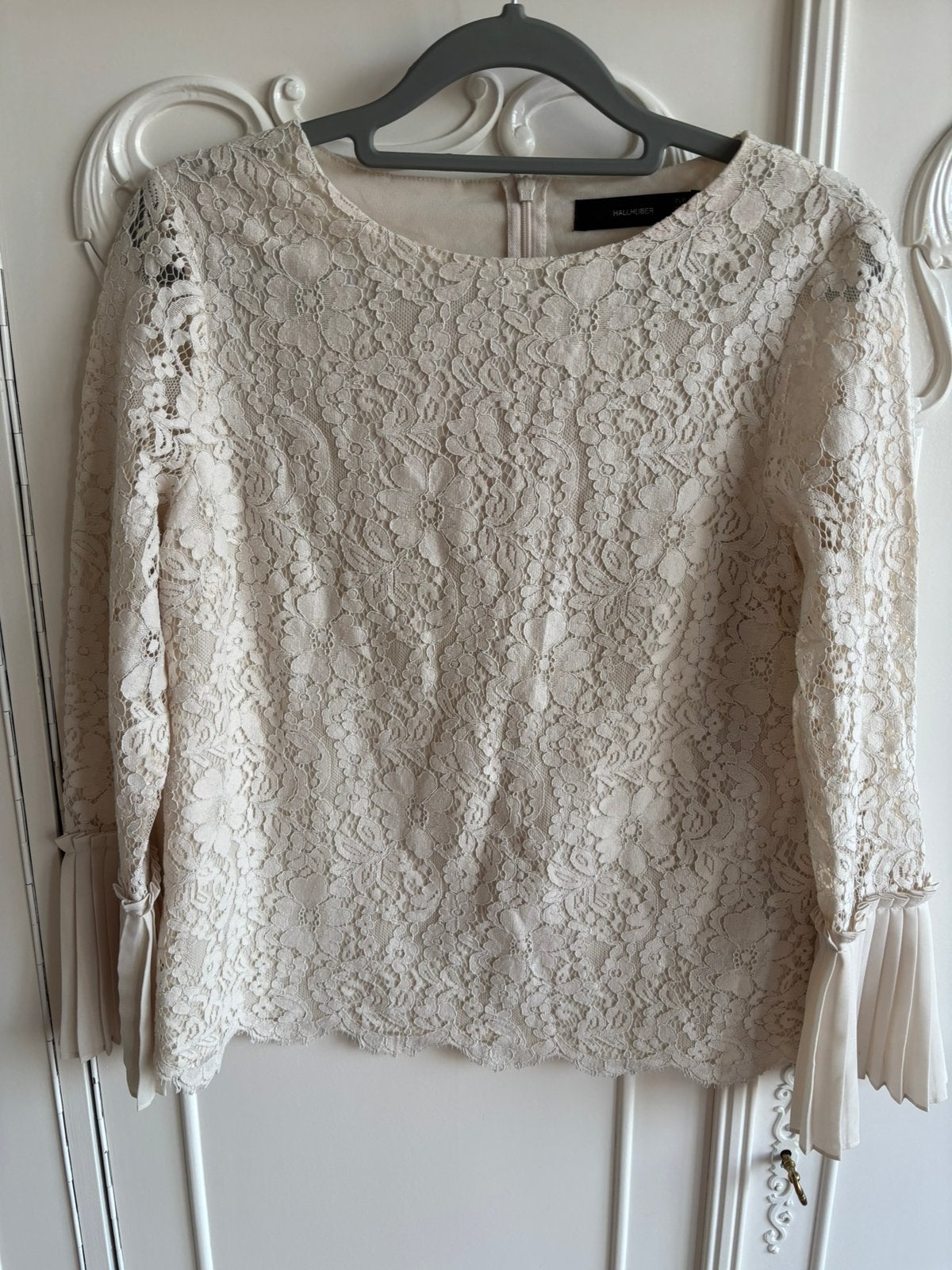 Nieuw creme kanten blouse merk Hallhuber maat 34, Kleding | Dames, Ophalen of Verzenden, Nieuw, Maat 34 (XS) of kleiner, Overige kleuren