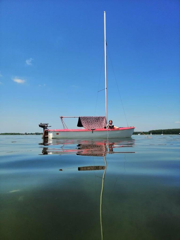 Flying Arrow Schakel met trailer en buitenboordmotor, Watersport en Boten, Buiten- en Binnenboordmotoren, Ophalen, Gebruikt, Minder dan 5 pk