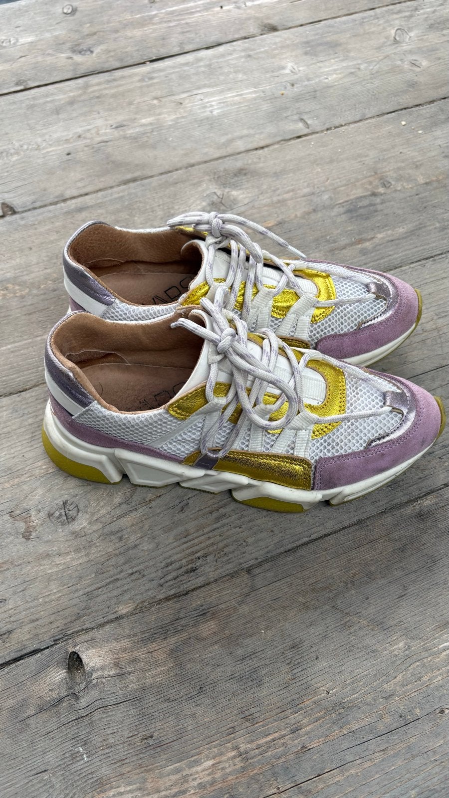 DWARS sneakers in lila, goud en wit, Ophalen, Gedragen, Overige kleuren, Sneakers of Gympen