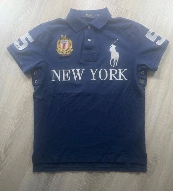 Polo Ralph Lauren “New York”  Big Pony Chief keef polo, Ophalen of Verzenden, Zo goed als nieuw, Maat 56/58 (XL), Blauw