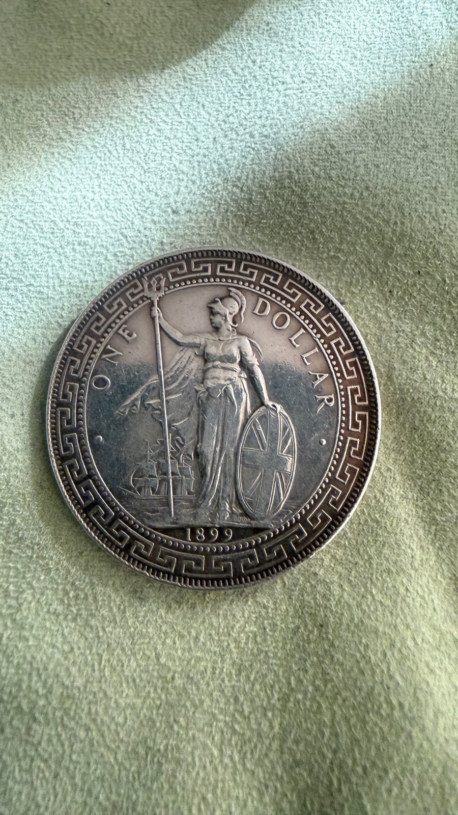 1899 Great Britain Silver Trade Dollar, Ophalen of Verzenden, Midden-Oosten