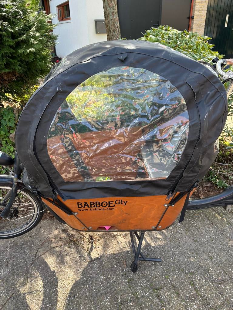 Babboe City Regentent - Bescherming voor Bakfiets, Fietsen en Brommers, Fietsen | Bakfietsen, Gebruikt, Huif, 2 kinderen, Ophalen