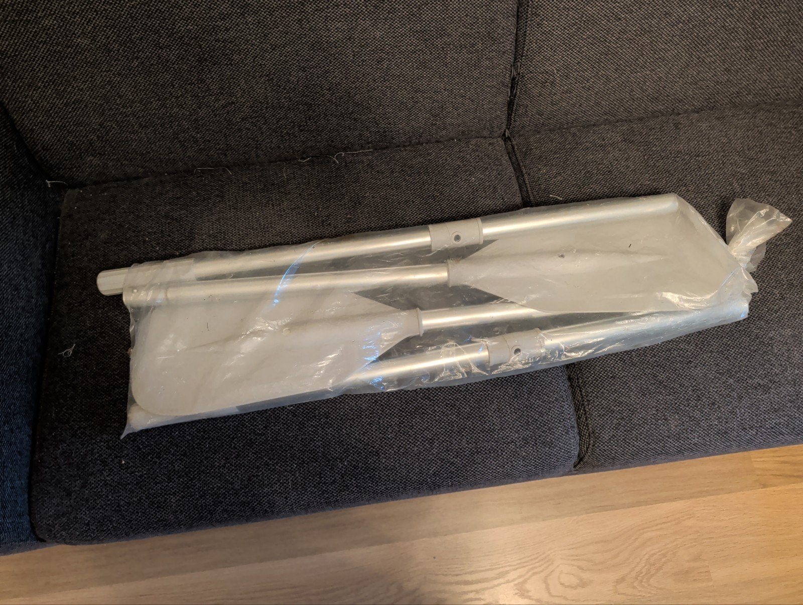 Nieuwe opvouwbare peddel voor boot of kano, Ophalen, Nieuw, Dubbelbladige peddel