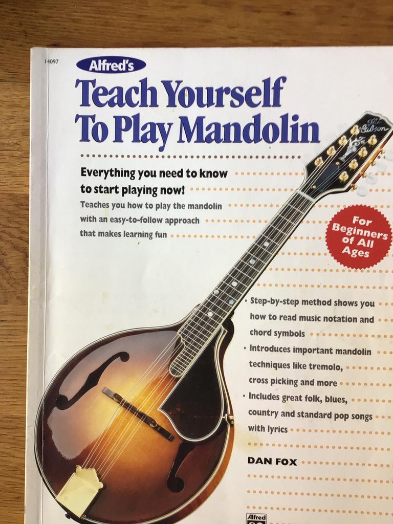 Alfred’s Teach yourself to play mandolin, Dan Fox, Gebruikt, Les of Cursus, Ophalen of Verzenden, Banjo of Mandoline