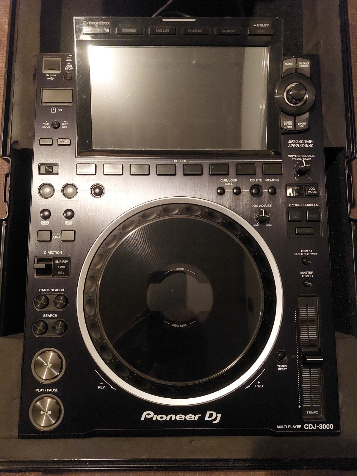 1x Pioneer CDJ 3000 met flightcase, Muziek en Instrumenten, Dj-sets en Draaitafels, Ophalen, Zo goed als nieuw, Pioneer