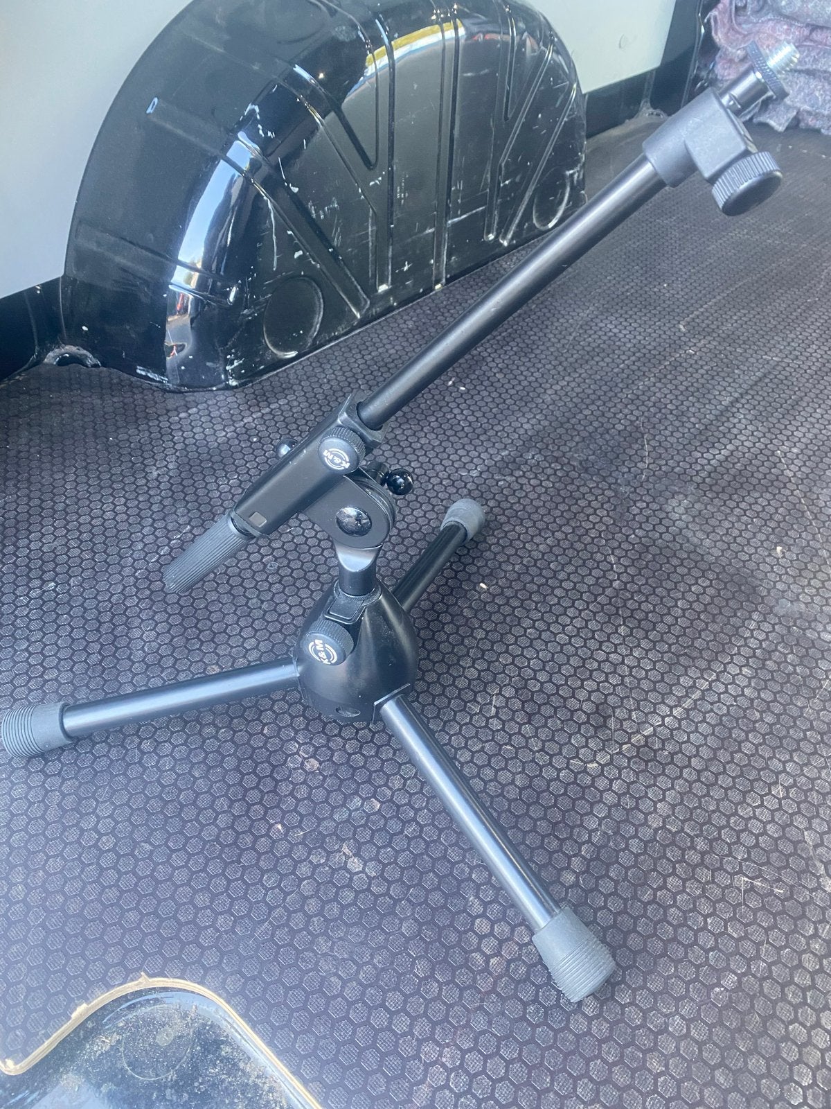 K&M 25910 Zwart drum microfoonstatief - Zo goed als nieuw, Muziek en Instrumenten, Standaards, Ophalen of Verzenden, Zo goed als nieuw