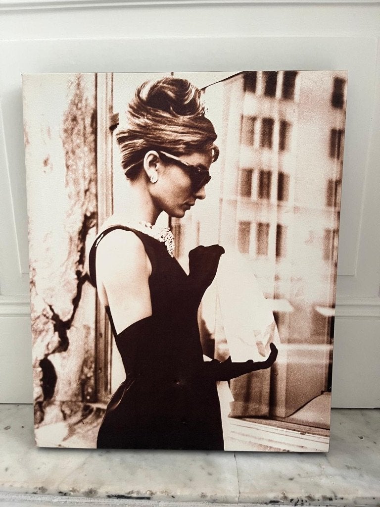 lan Sanderson-Audrey Hepburn poster/schiderij, Antiek en Kunst, Ophalen
