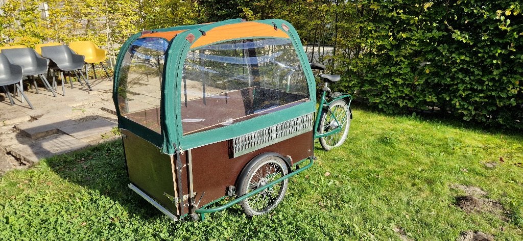 Rolstoel bakfiets, Gebruikt, 1 kind, Elektrisch, Trommelrem