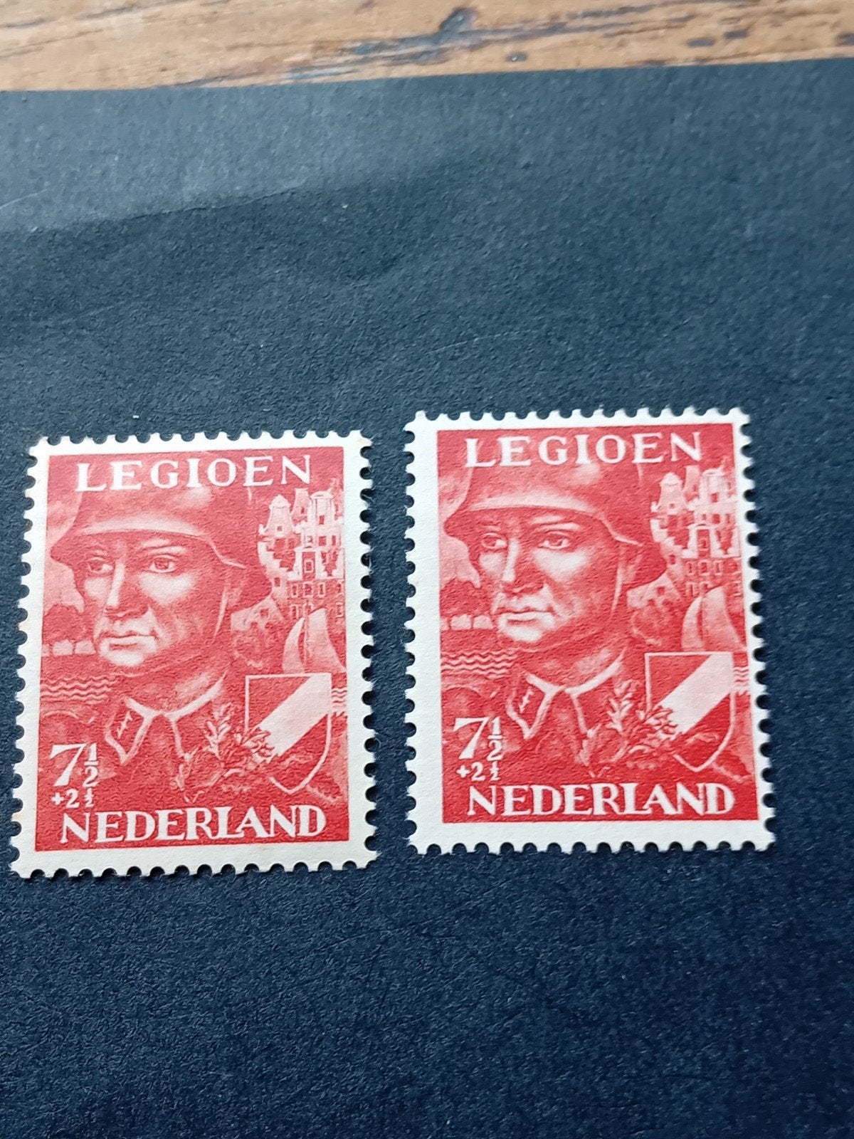Nederland Legioen postzegels 7+2½ cent (2 stuks), Ophalen of Verzenden