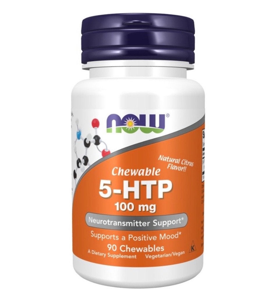 NOW FOODS 5-HTP 100mg (89 kauwtabletten), Ophalen of Verzenden, Zo goed als nieuw, Overige typen