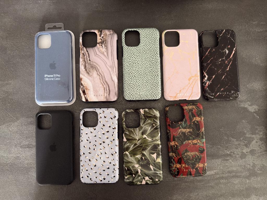iPhone 11 Pro diverse Apple en Burga cases, Ophalen of Verzenden, Zo goed als nieuw, Apple, IPhone 11 Pro