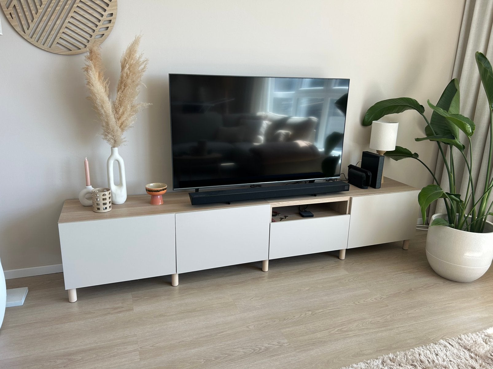 Tv meubel Besta ikea 240x42x48, Ophalen, Zo goed als nieuw, 200 cm of meer, Minder dan 100 cm