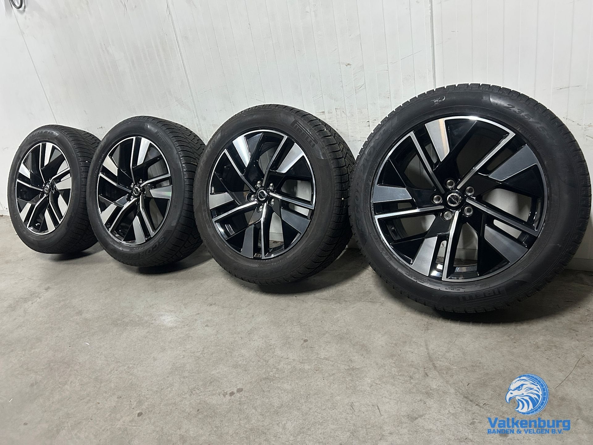 7-8mm! Originele Volvo XC90 XC60 5-Double Spoke Glossy Black