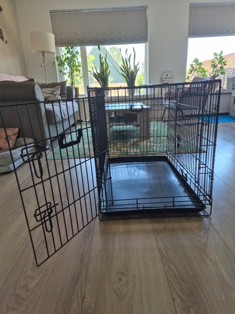 Opvouwbare hondenbench 90x55x55, Ophalen, Gebruikt